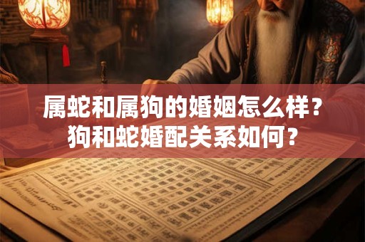 属蛇和属狗的婚姻怎么样？狗和蛇婚配关系如何？