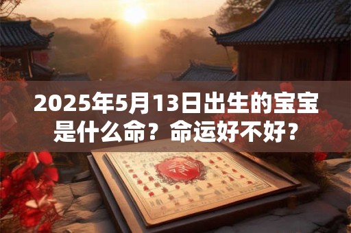 2025年5月13日出生的宝宝是什么命？命运好不好？
