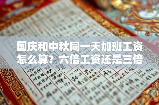 国庆和中秋同一天加班工资怎么算？六倍工资还是三倍？