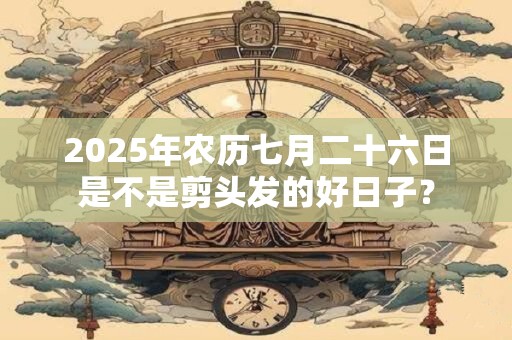 2025年农历七月二十六日是不是剪头发的好日子？