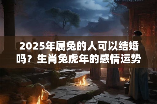 2025年属兔的人可以结婚吗？生肖兔虎年的感情运势如何