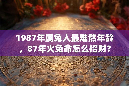 1987年属兔人最难熬年龄，87年火兔命怎么招财？