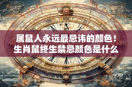 属鼠人永远最忌讳的颜色！生肖鼠终生禁忌颜色是什么