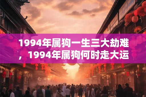 1994年属狗一生三大劫难，1994年属狗何时走大运？