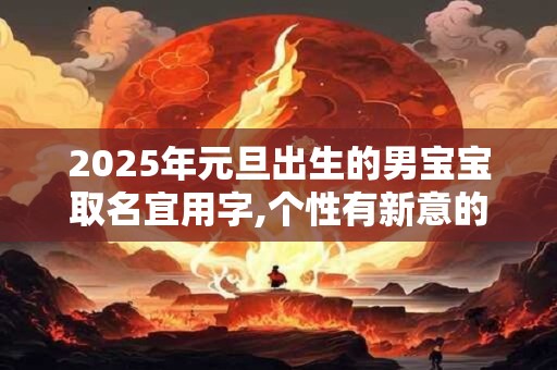 2025年元旦出生的男宝宝取名宜用字,个性有新意的男宝宝名字