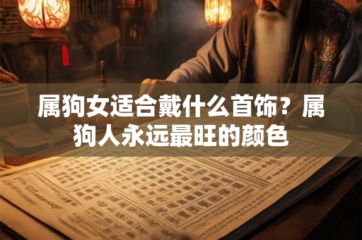属狗女适合戴什么首饰？属狗人永远最旺的颜色