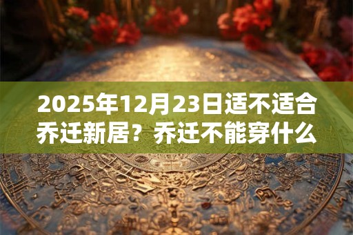 2025年12月23日适不适合乔迁新居？乔迁不能穿什么颜色？