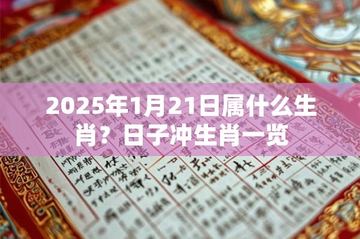2025年1月21日属什么生肖？日子冲生肖一览