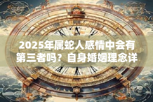 2025年属蛇人感情中会有第三者吗？自身婚姻理念详解