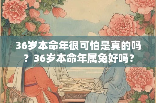 36岁本命年很可怕是真的吗？36岁本命年属兔好吗？