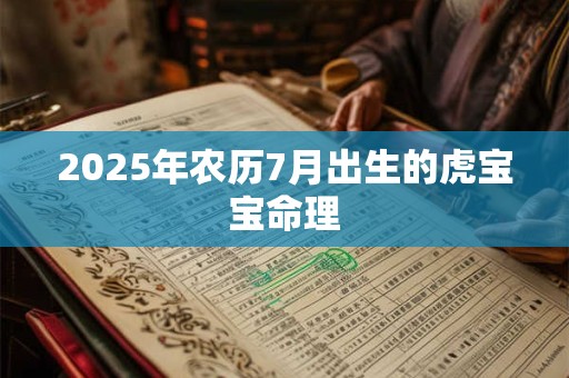 2025年农历7月出生的虎宝宝命理
