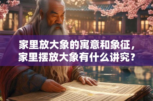 家里放大象的寓意和象征，家里摆放大象有什么讲究？