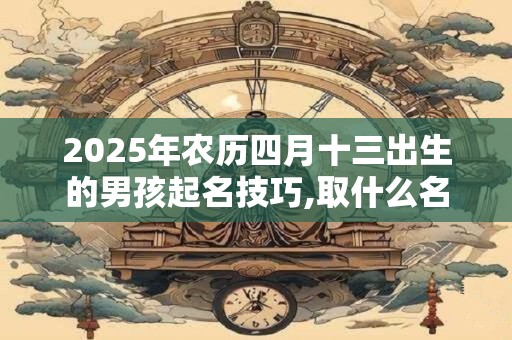 2025年农历四月十三出生的男孩起名技巧,取什么名字好