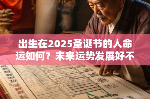 出生在2025圣诞节的人命运如何？未来运势发展好不好