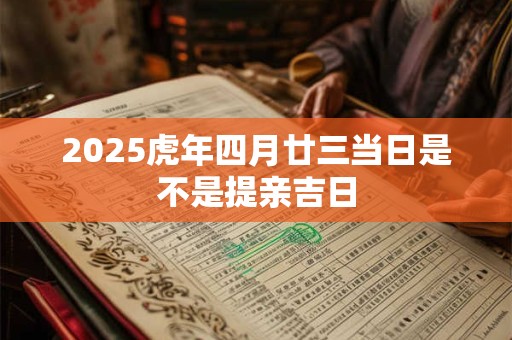 2025虎年四月廿三当日是不是提亲吉日