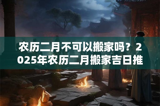 农历二月不可以搬家吗？2025年农历二月搬家吉日推荐