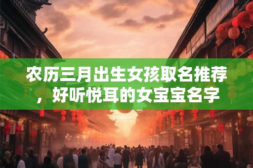 农历三月出生女孩取名推荐，好听悦耳的女宝宝名字