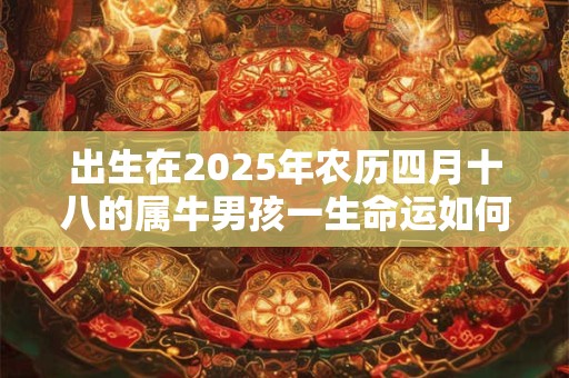 出生在2025年农历四月十八的属牛男孩一生命运如何？
