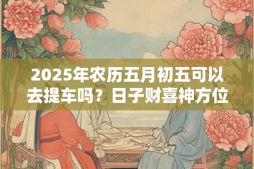 2025年农历五月初五可以去提车吗？日子财喜神方位？