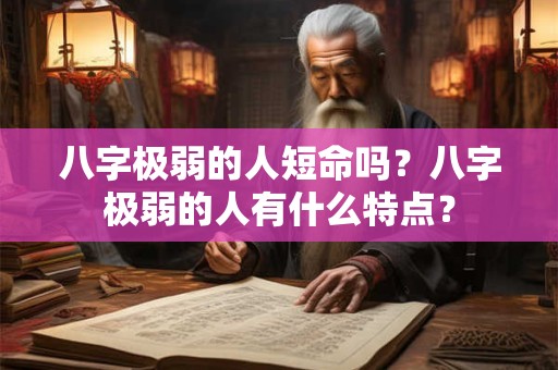 八字极弱的人短命吗？八字极弱的人有什么特点？