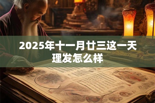 2025年十一月廿三这一天理发怎么样