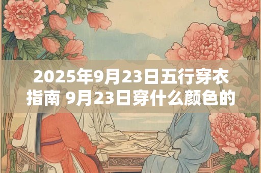 2025年9月23日五行穿衣指南 9月23日穿什么颜色的衣服