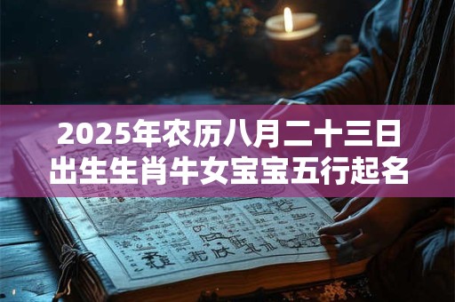 2025年农历八月二十三日出生生肖牛女宝宝五行起名