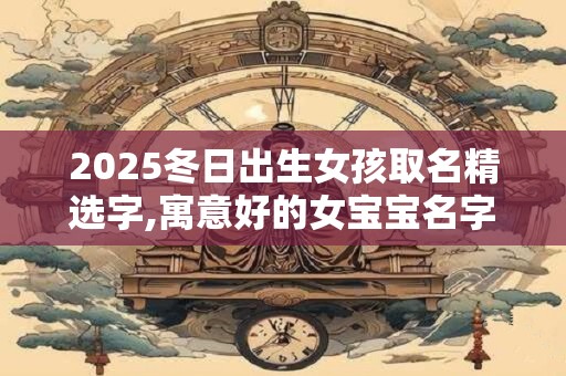 2025冬日出生女孩取名精选字,寓意好的女宝宝名字