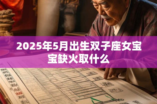2025年5月出生双子座女宝宝缺火取什么