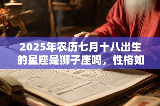 2025年农历七月十八出生的星座是狮子座吗，性格如何？