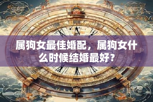 属狗女最佳婚配，属狗女什么时候结婚最好？