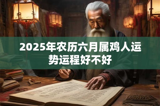 2025年农历六月属鸡人运势运程好不好