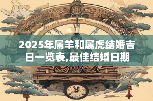 2025年属羊和属虎结婚吉日一览表,最佳结婚日期