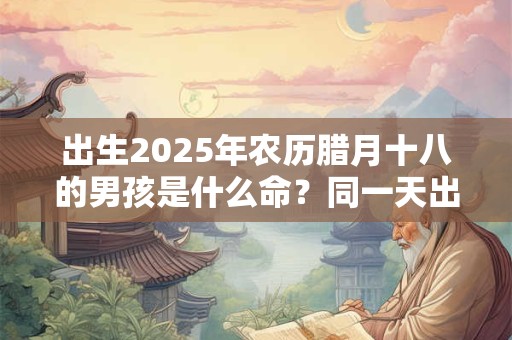 出生2025年农历腊月十八的男孩是什么命？同一天出生的名人有谁？