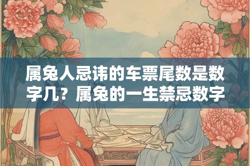 属兔人忌讳的车票尾数是数字几？属兔的一生禁忌数字查询