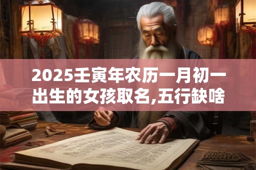 2025壬寅年农历一月初一出生的女孩取名,五行缺啥
