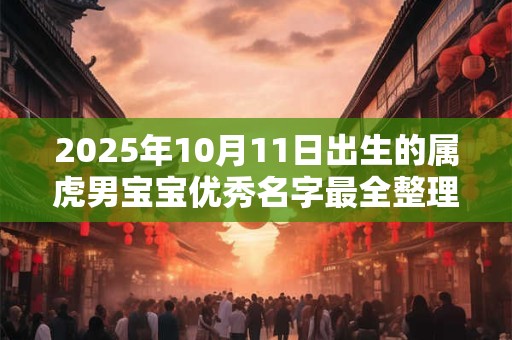 2025年10月11日出生的属虎男宝宝优秀名字最全整理