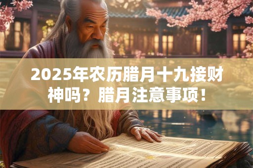 2025年农历腊月十九接财神吗？腊月注意事项！
