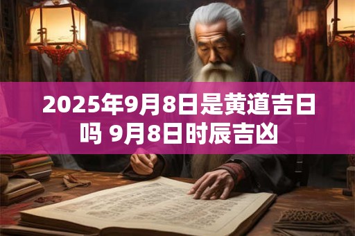 2025年9月8日是黄道吉日吗 9月8日时辰吉凶