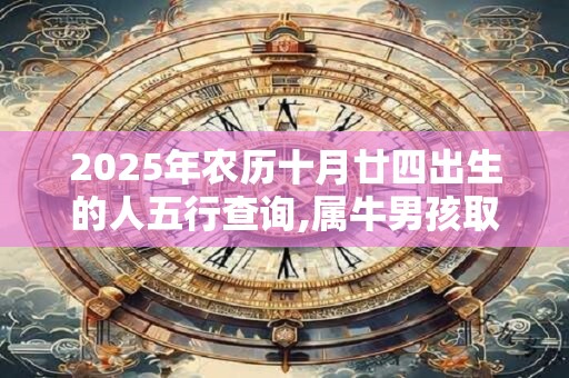 2025年农历十月廿四出生的人五行查询,属牛男孩取名
