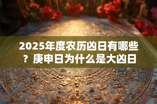 2025年度农历凶日有哪些？庚申日为什么是大凶日