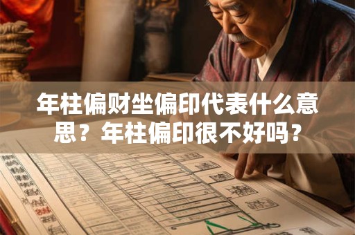 年柱偏财坐偏印代表什么意思？年柱偏印很不好吗？