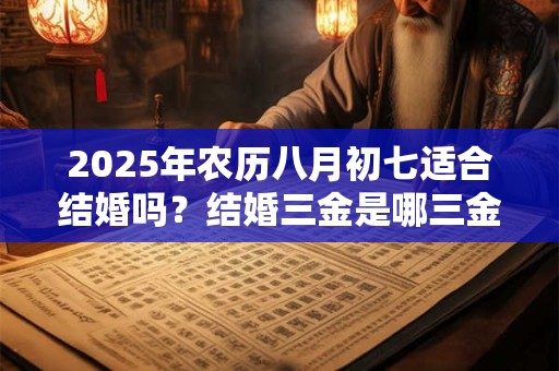 2025年农历八月初七适合结婚吗？结婚三金是哪三金？
