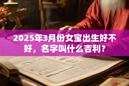 2025年3月份女宝出生好不好，名字叫什么吉利？