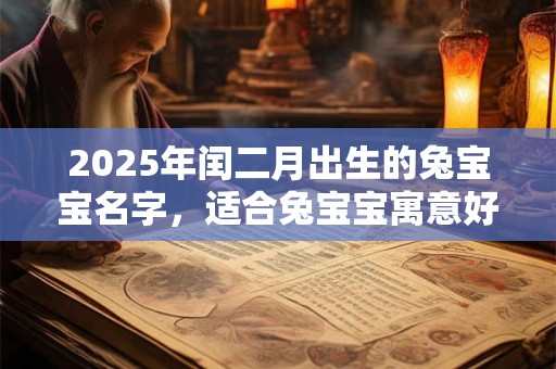 2025年闰二月出生的兔宝宝名字，适合兔宝宝寓意好的名字大全