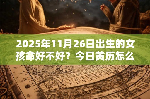 2025年11月26日出生的女孩命好不好？今日黄历怎么样？