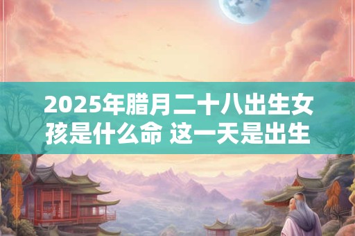 2025年腊月二十八出生女孩是什么命 这一天是出生吉日吗