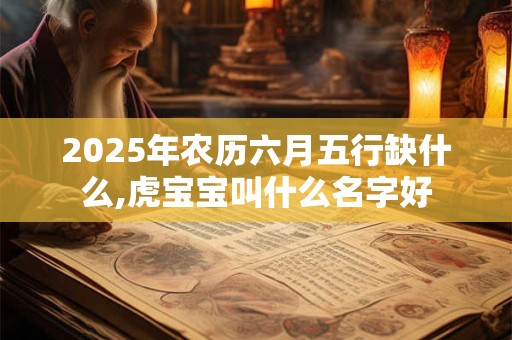 2025年农历六月五行缺什么,虎宝宝叫什么名字好
