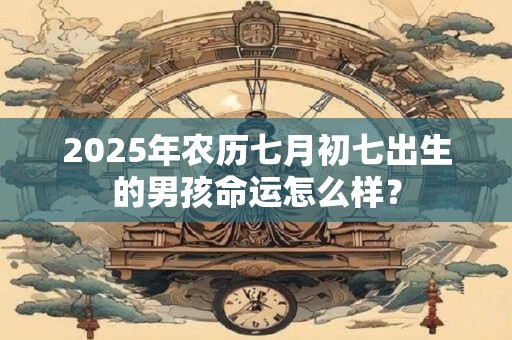 2025年农历七月初七出生的男孩命运怎么样？