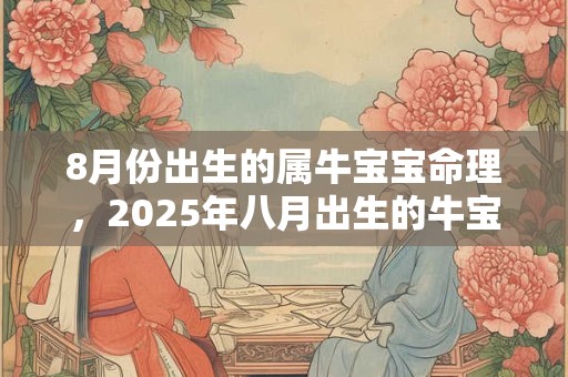 8月份出生的属牛宝宝命理，2025年八月出生的牛宝宝取名